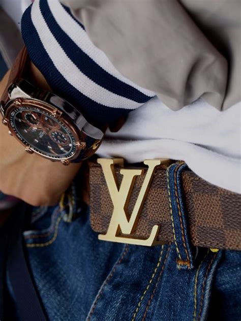 lv belt mens black|louis vuitton belt outfit men.